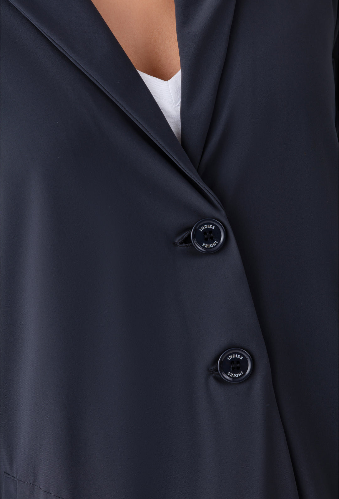 Veste mi-longue Selena grise en jersey technique 5