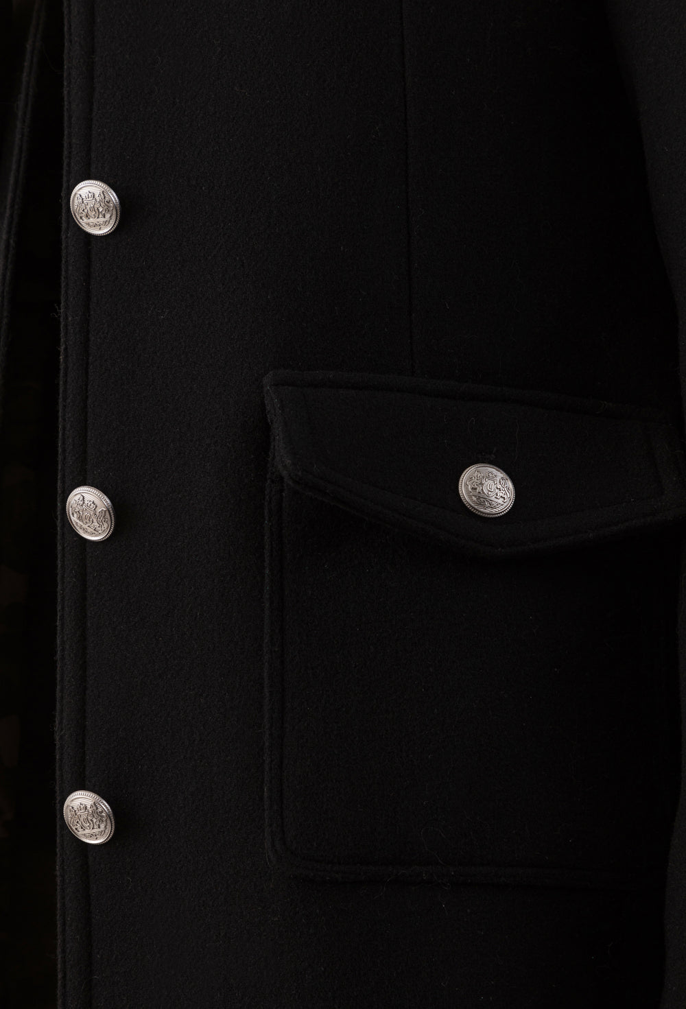 Manteau Heater noir en laine 6