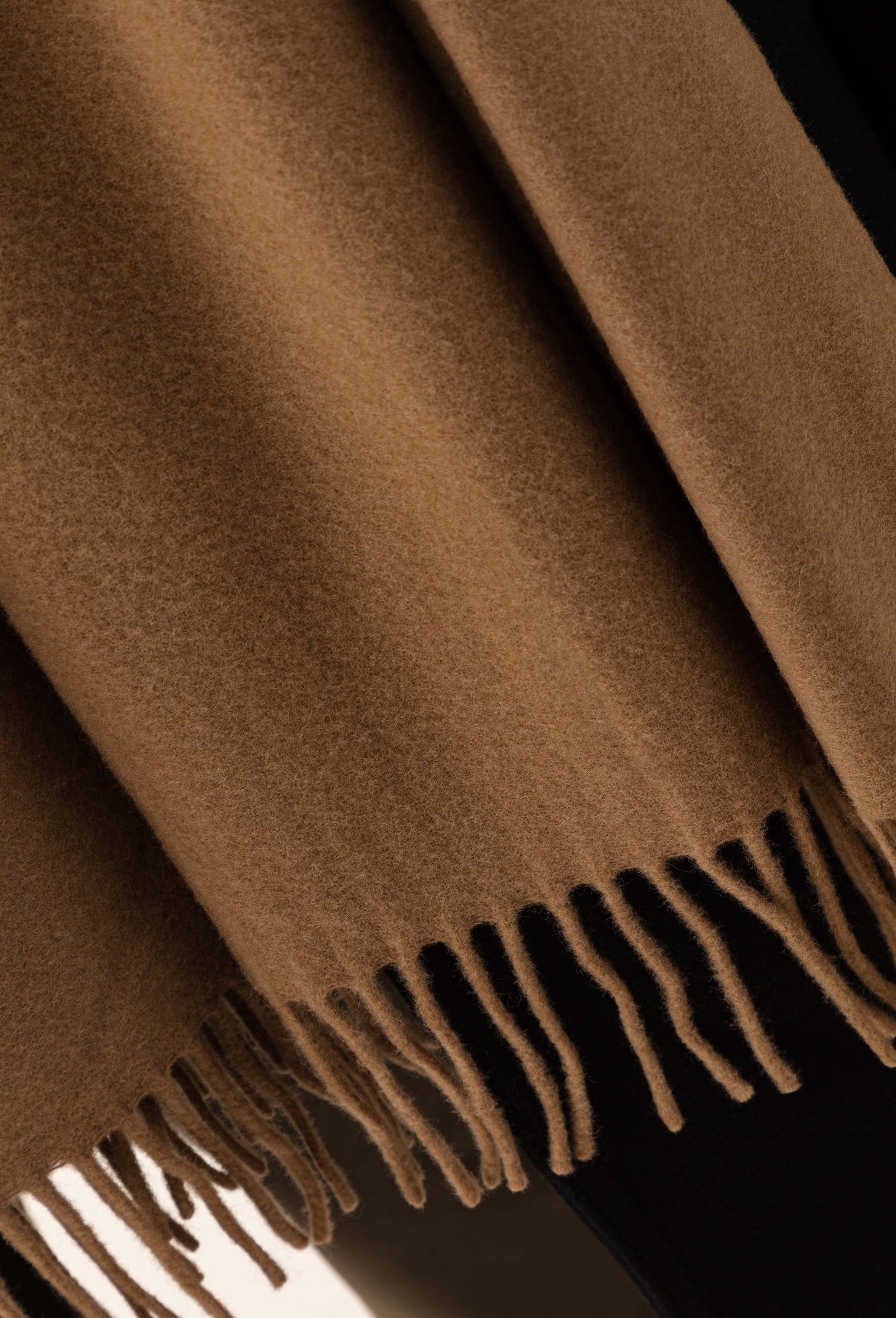 Echarpe Sandra camel 100% laine Made in France 2