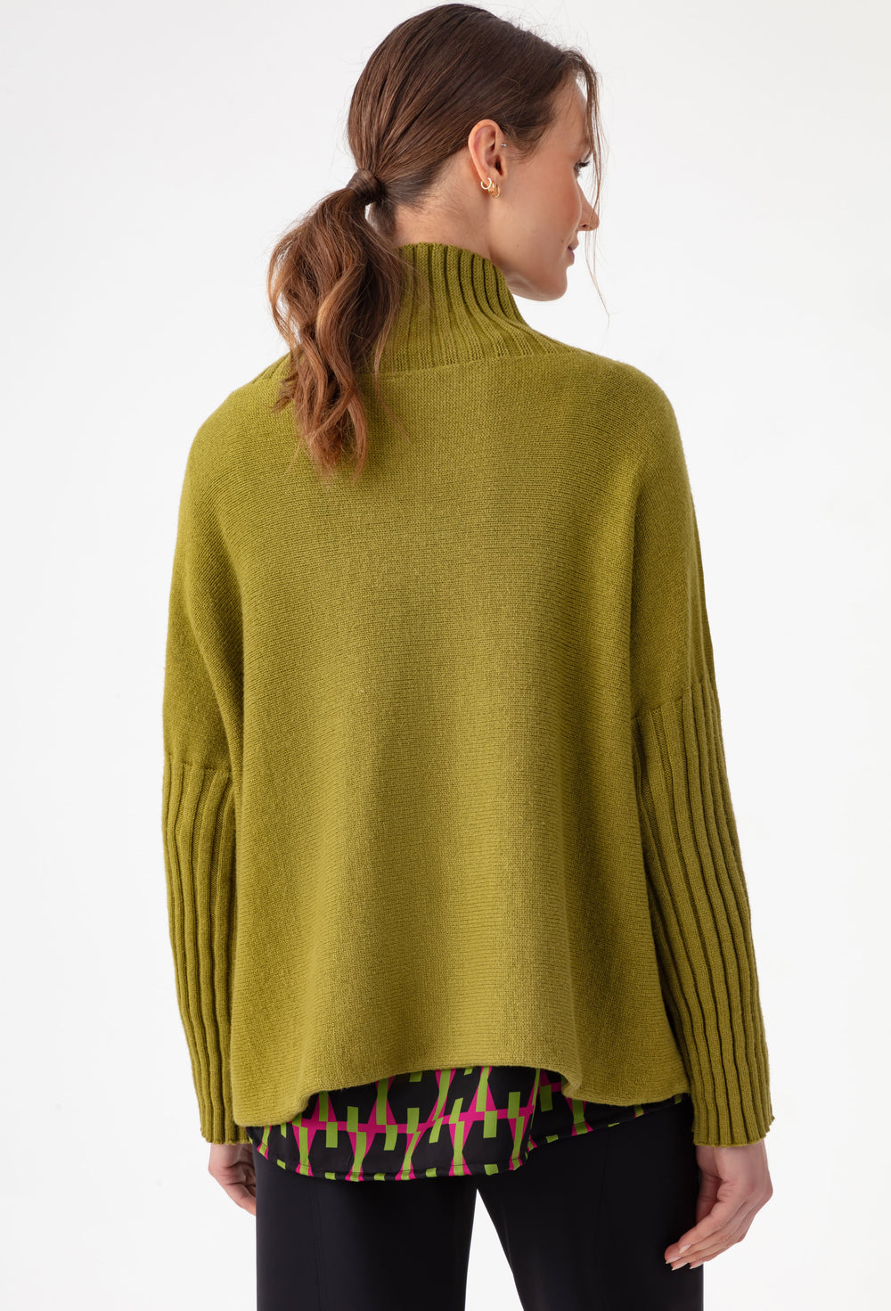 Pull Karlie vert en maille 3