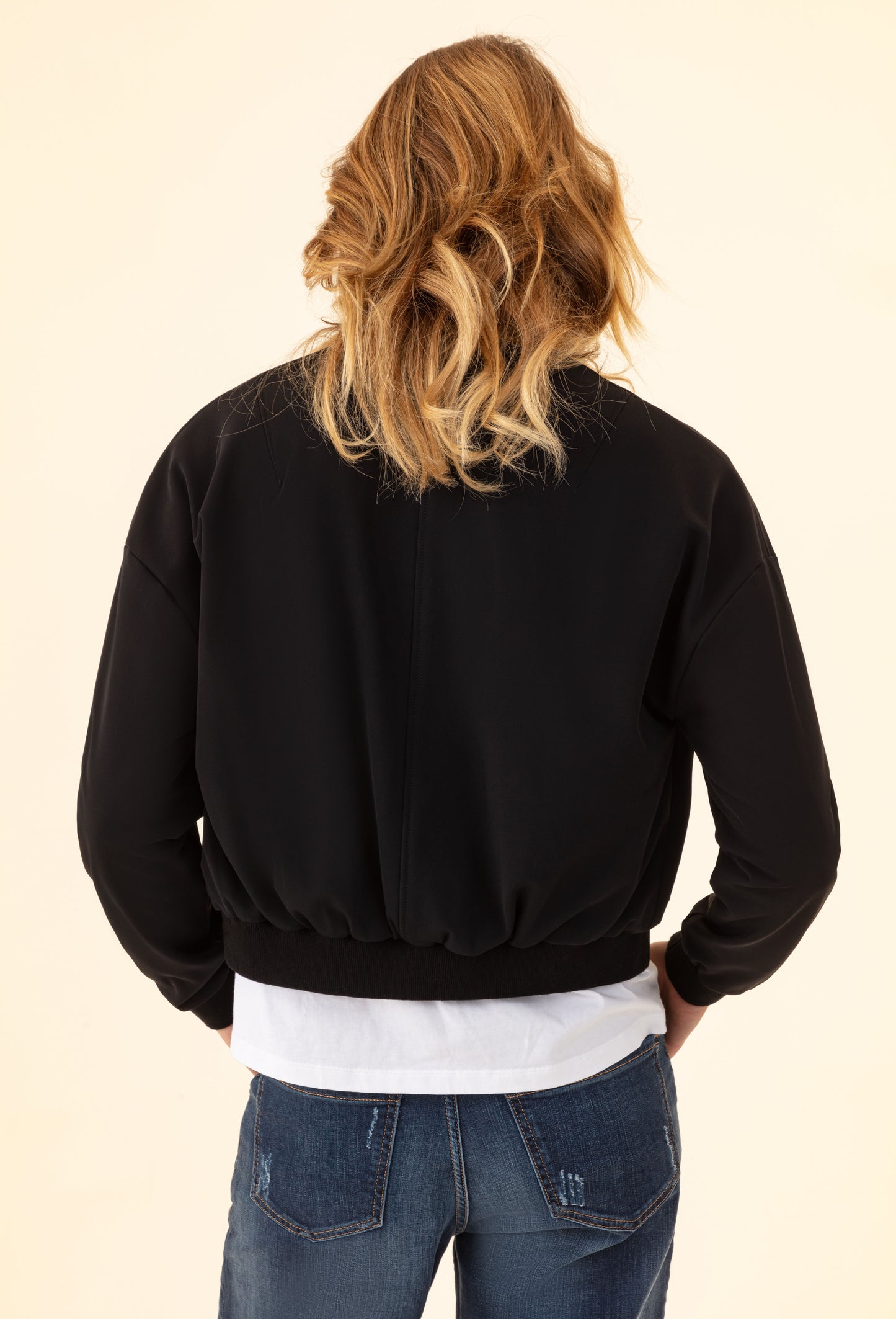 Blouson Briston noir en jersey technique 4