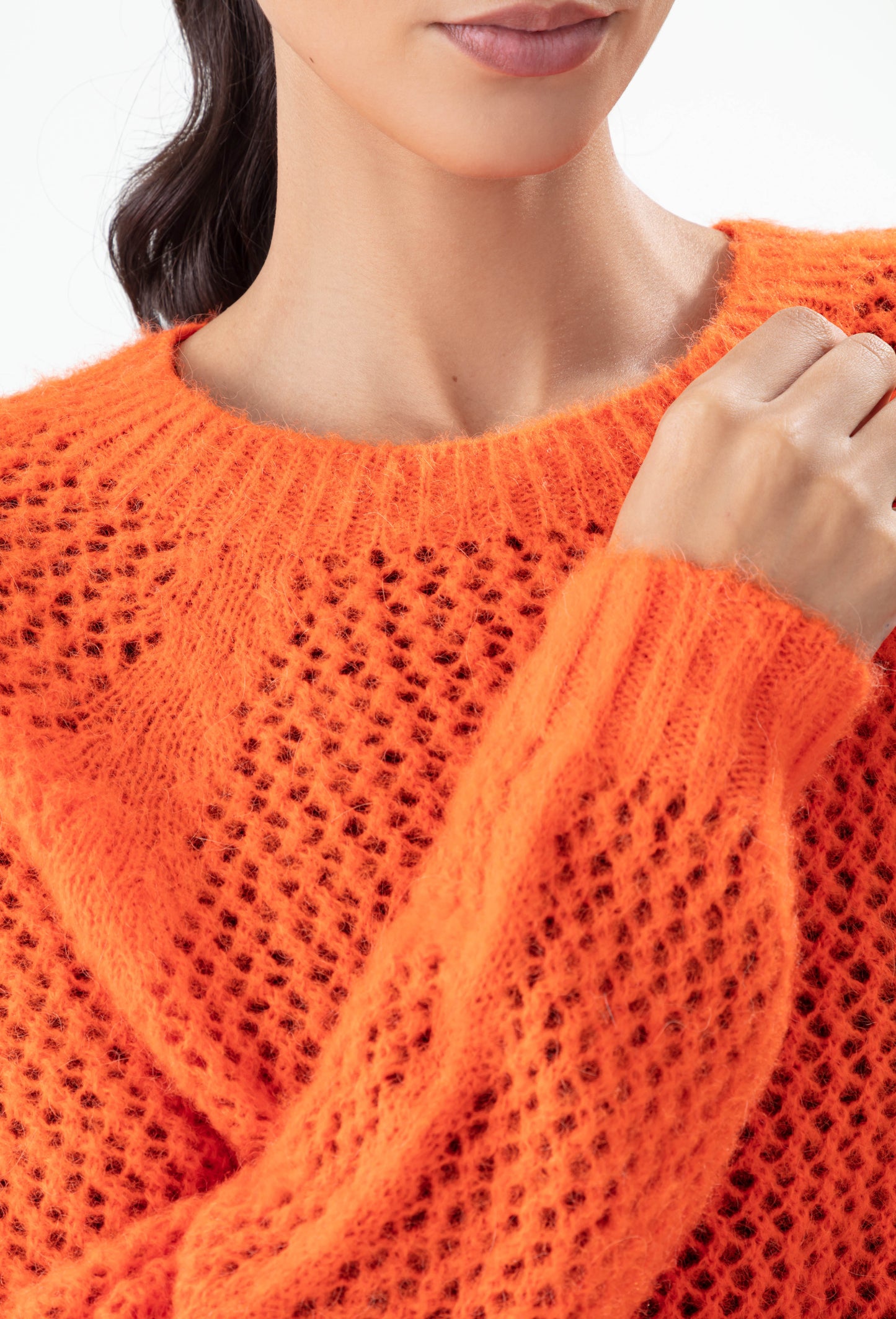 Pull Graphe orange 30% Alpaga 2