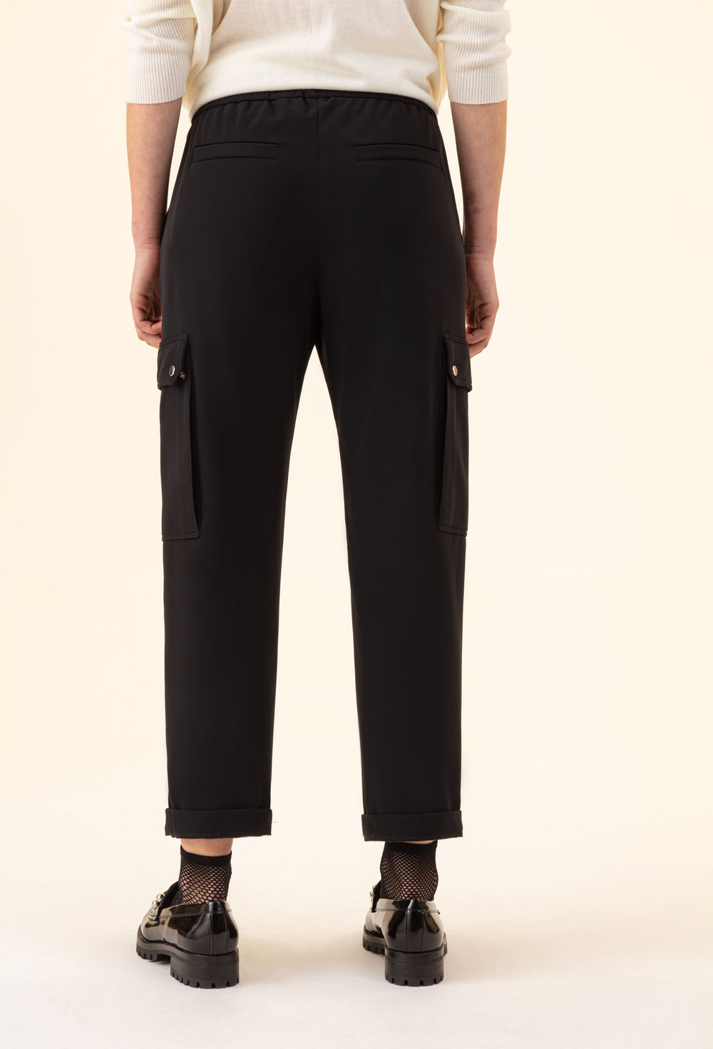 Pantalon Aurora noir en jersey technique 3