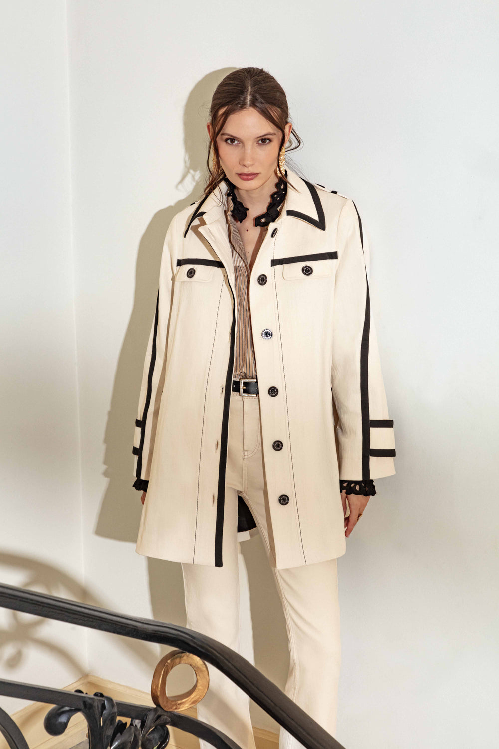 Trench court Poppy en coton 1