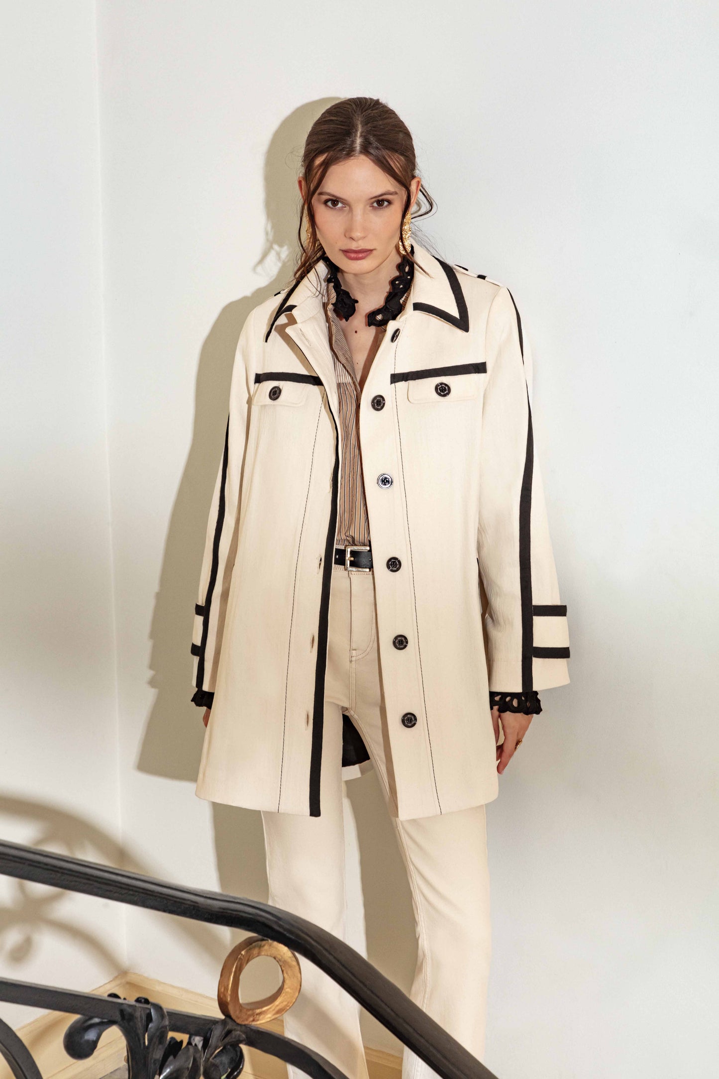 Trench court Poppy en coton 1