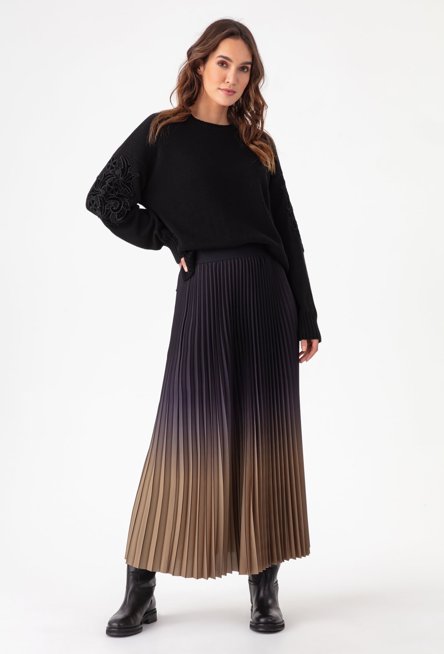 Pull Siana en laine noire 4