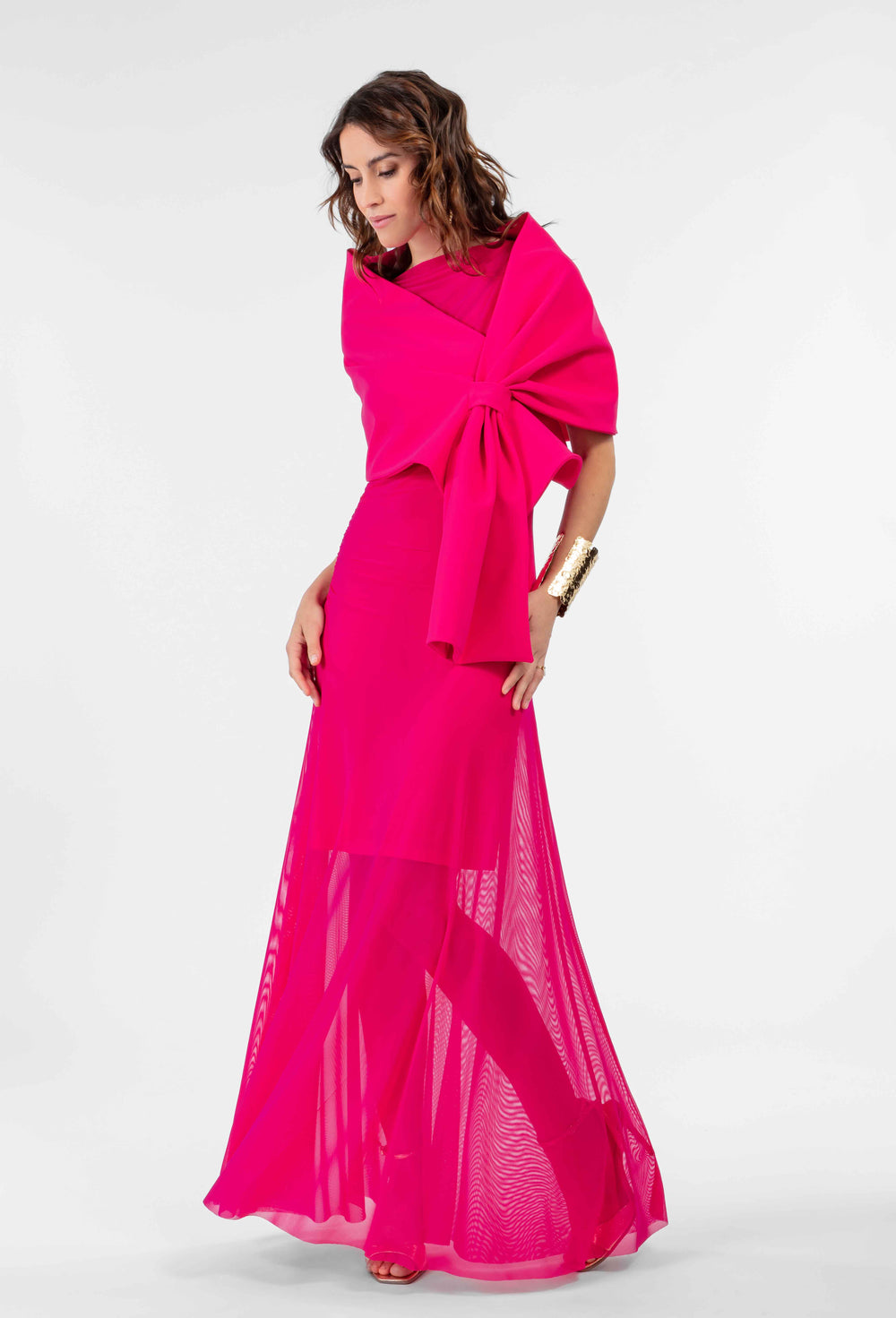Etole Melya en jersey technique fuchsia 4