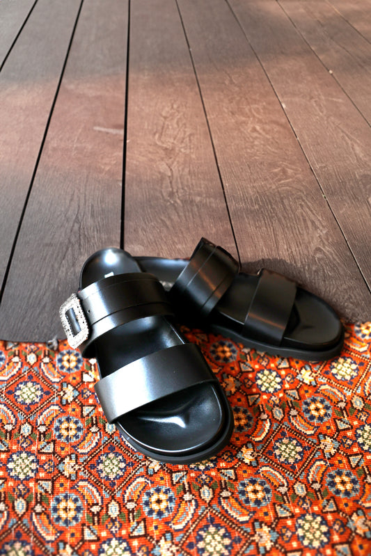 Sandales Corfou noires 2
