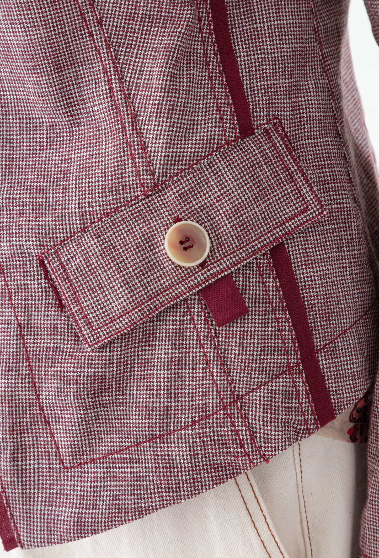 Veste fine Conscience à carreaux 4