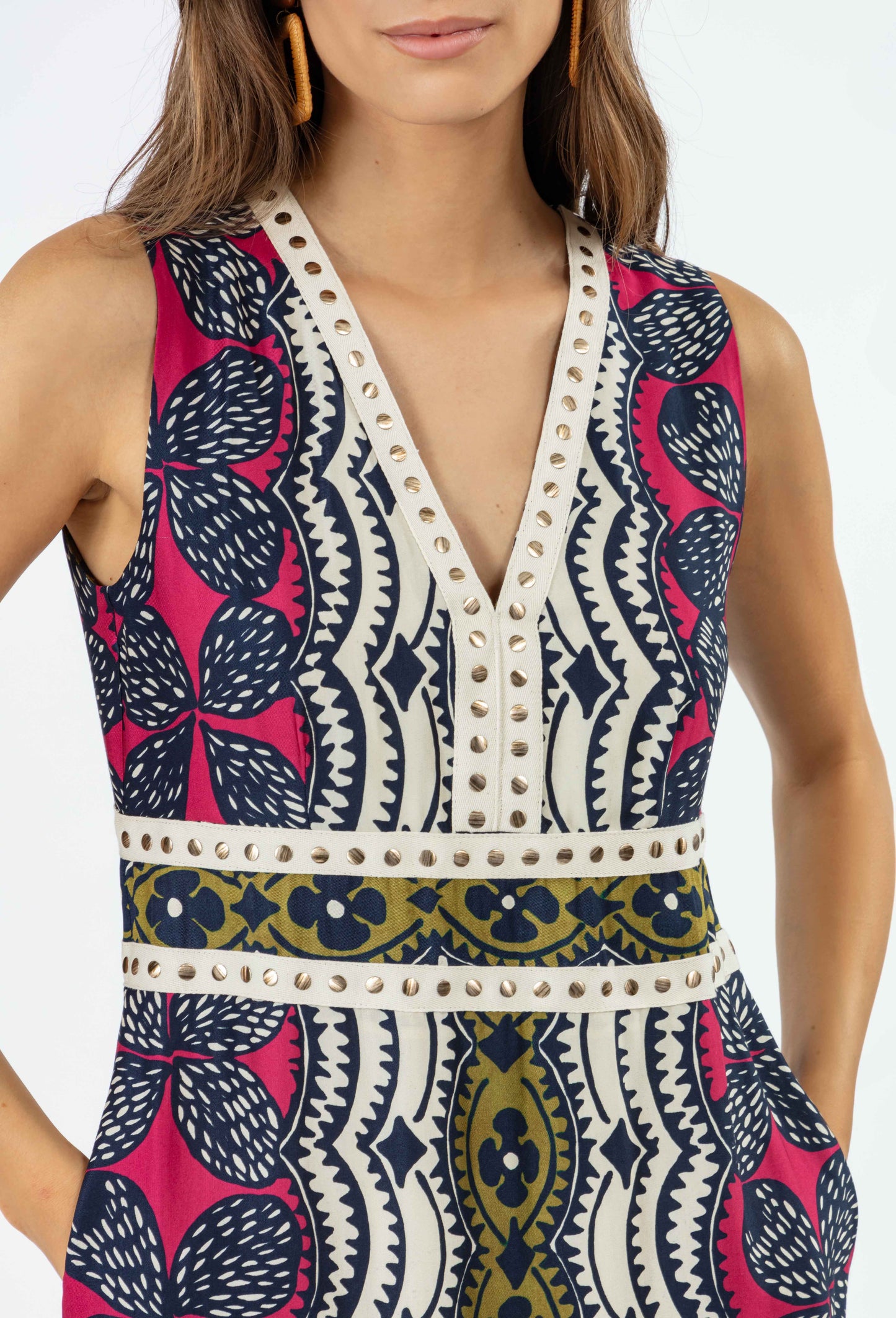 Robe longue Darla en twill 2