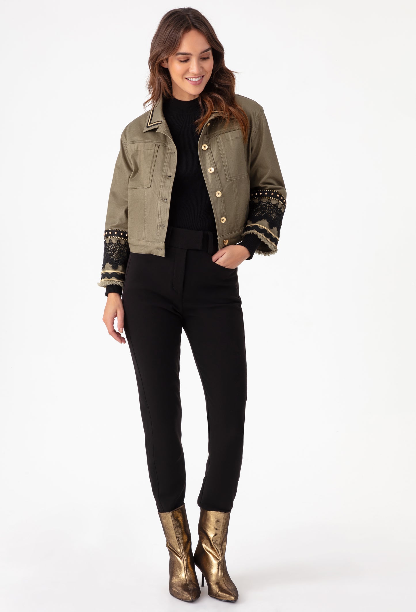 Veste lamée Noha manches 3/4 5
