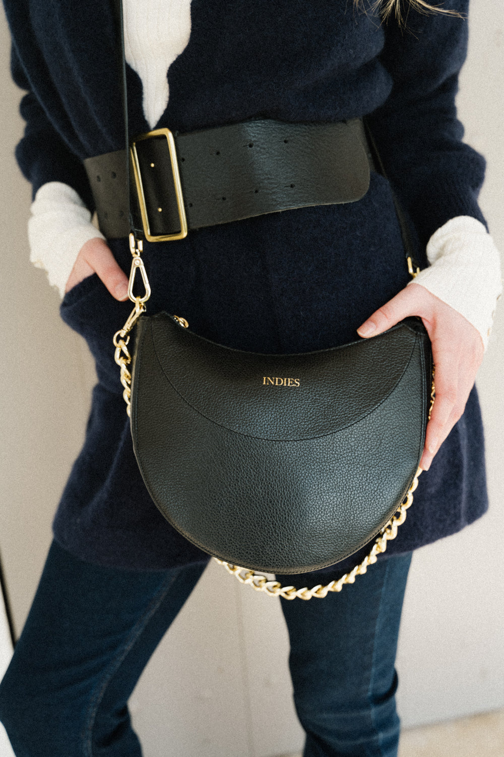 Holly chaine de sac dorée 1