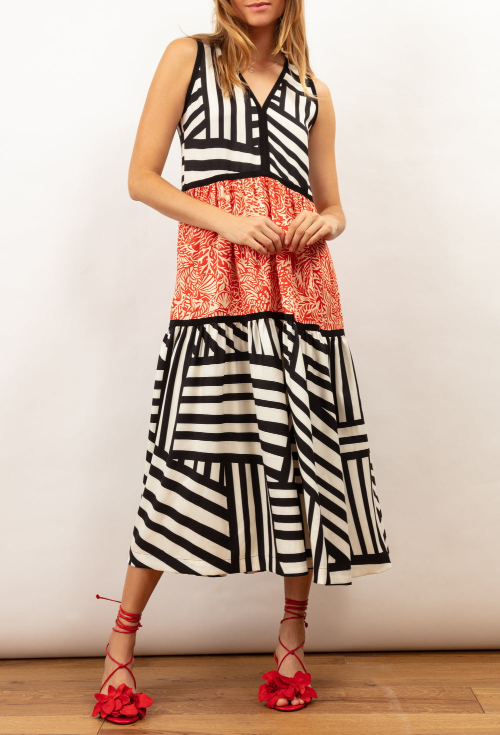 Robe longue Grazia imprimée 1