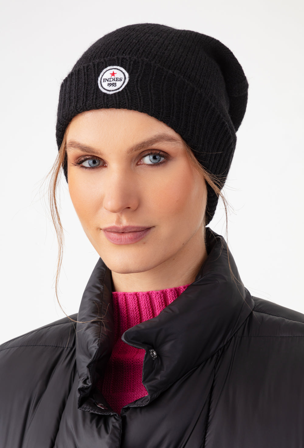 Bonnet Val noir en laine 1