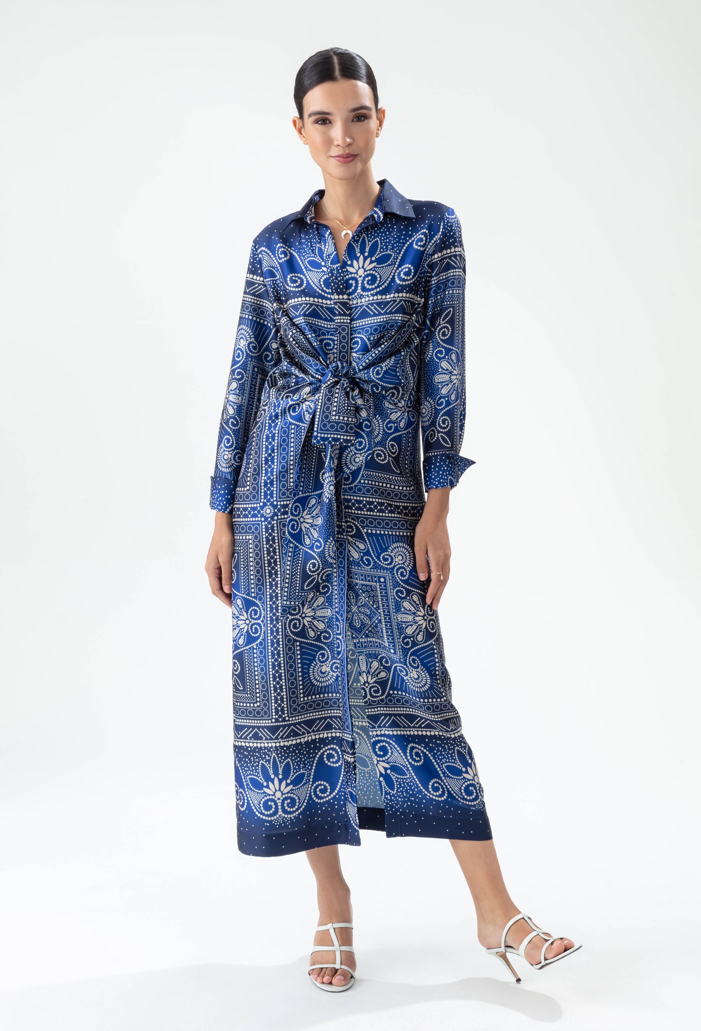 Robe Vanessa imprimé foulard 1