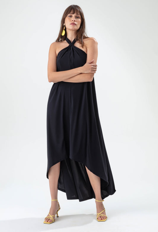 Robe Kiwi noire en jersey technique 6