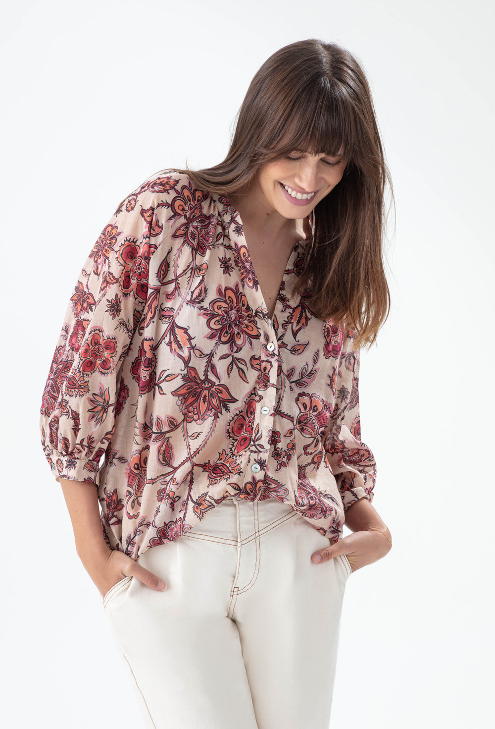 Chemise Diamant imprimé blossom 1