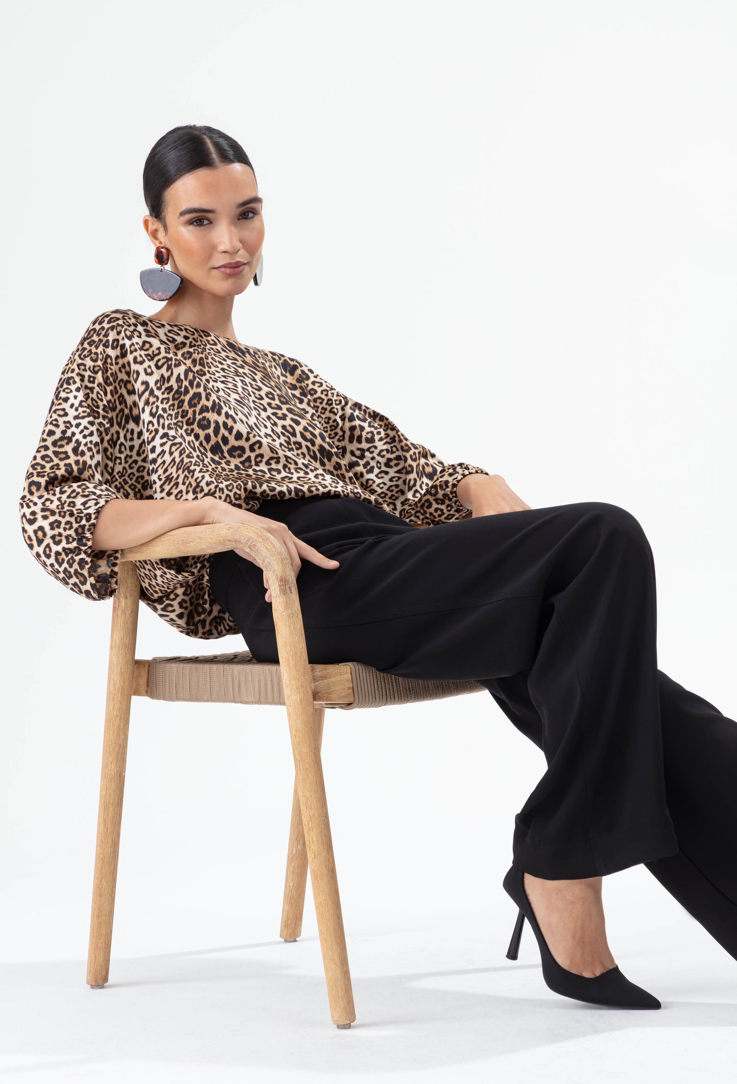 Blouse Jean imprimé léopard 5