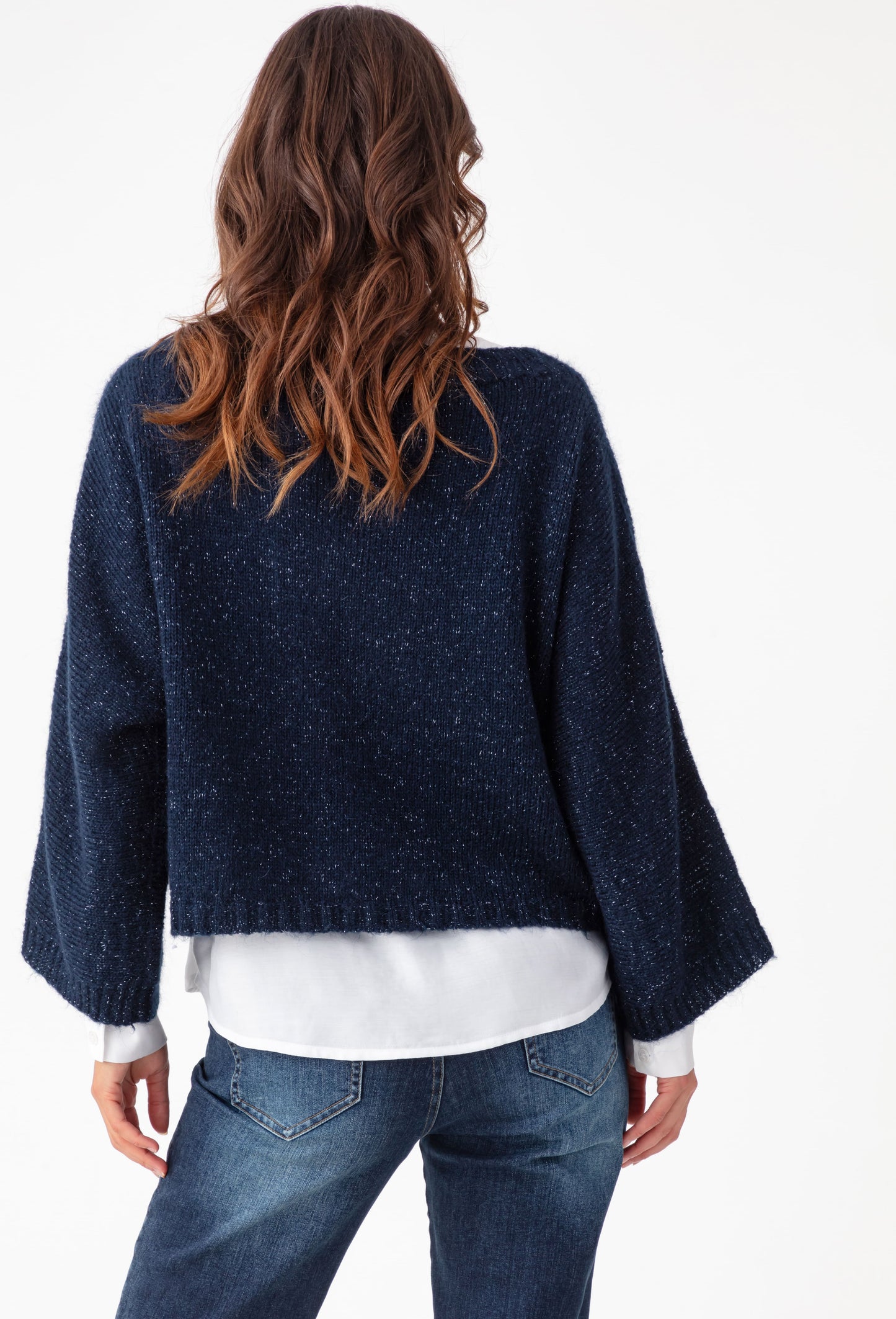 Pull Kate marine / lurex 3
