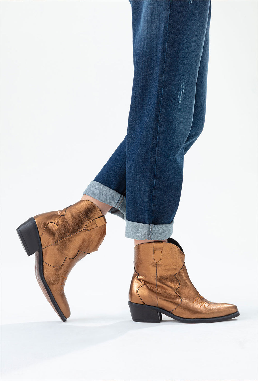 Santiags Sweety irisée en cuir 2