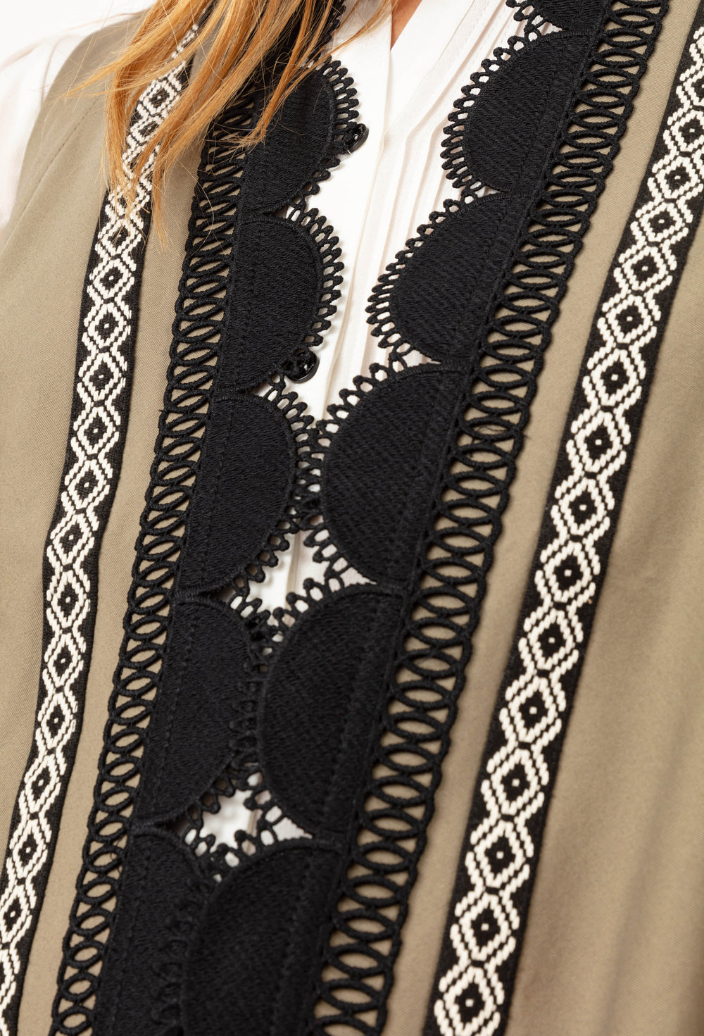 Gilet Milan kaki en coton 3