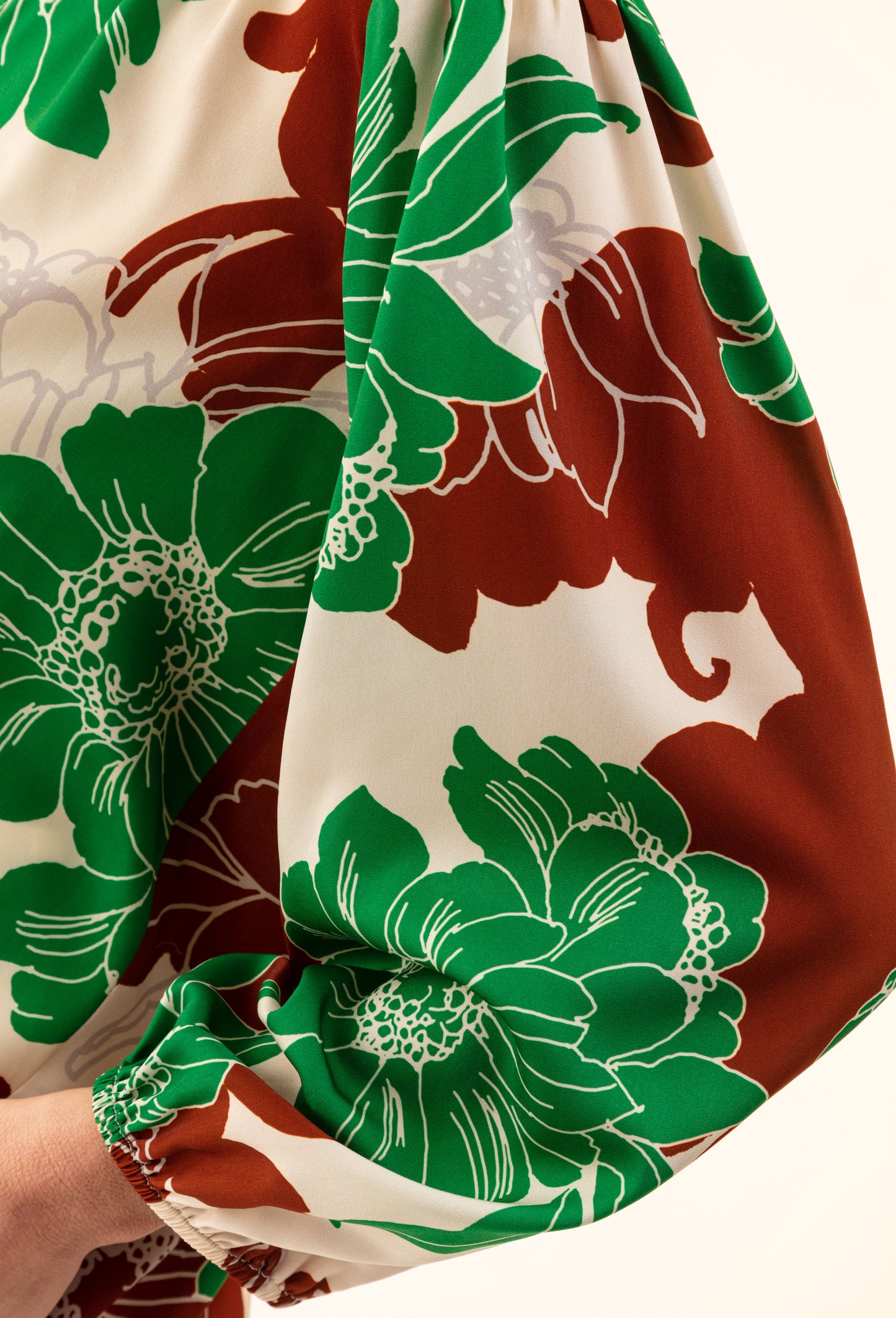 Blouse Mao imprimé fleuri 3