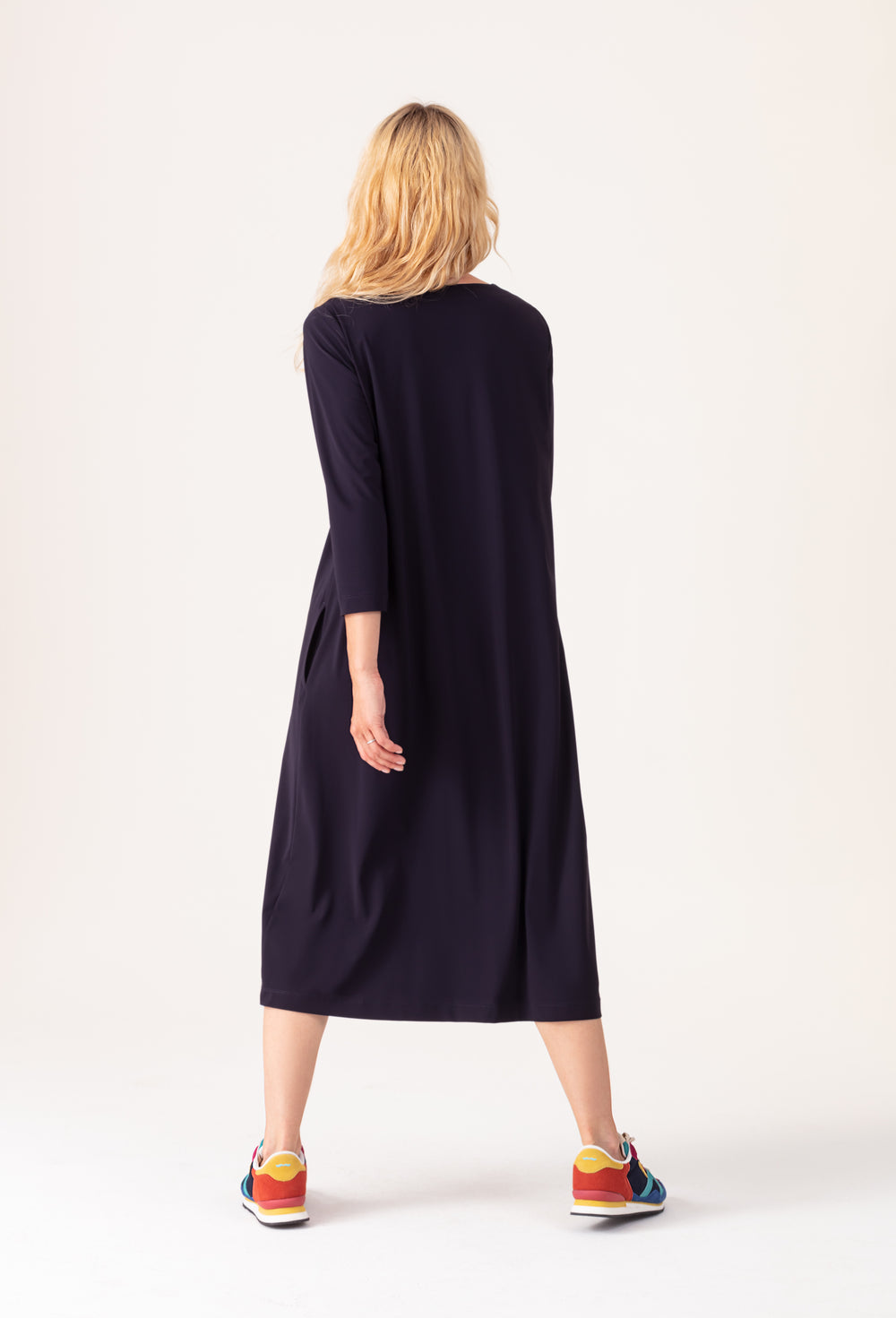 Robe Marin encre en jersey technique 2