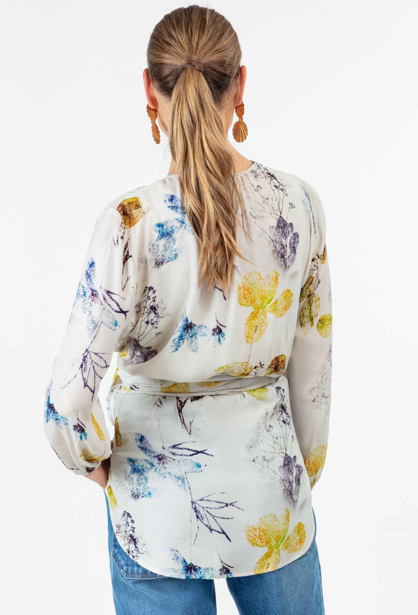 Blouse cache-coeur Orion en crêpe 4