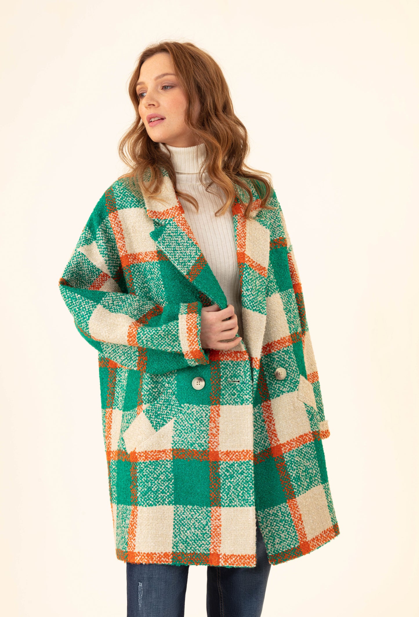 Manteau à carreaux Lucia 3