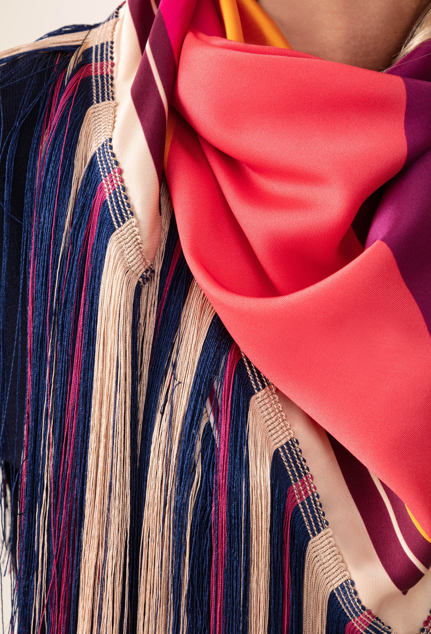 Foulard Victor à franges 2