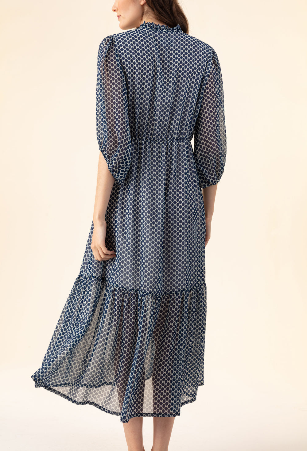 Robe Azur imprimé graphique 3