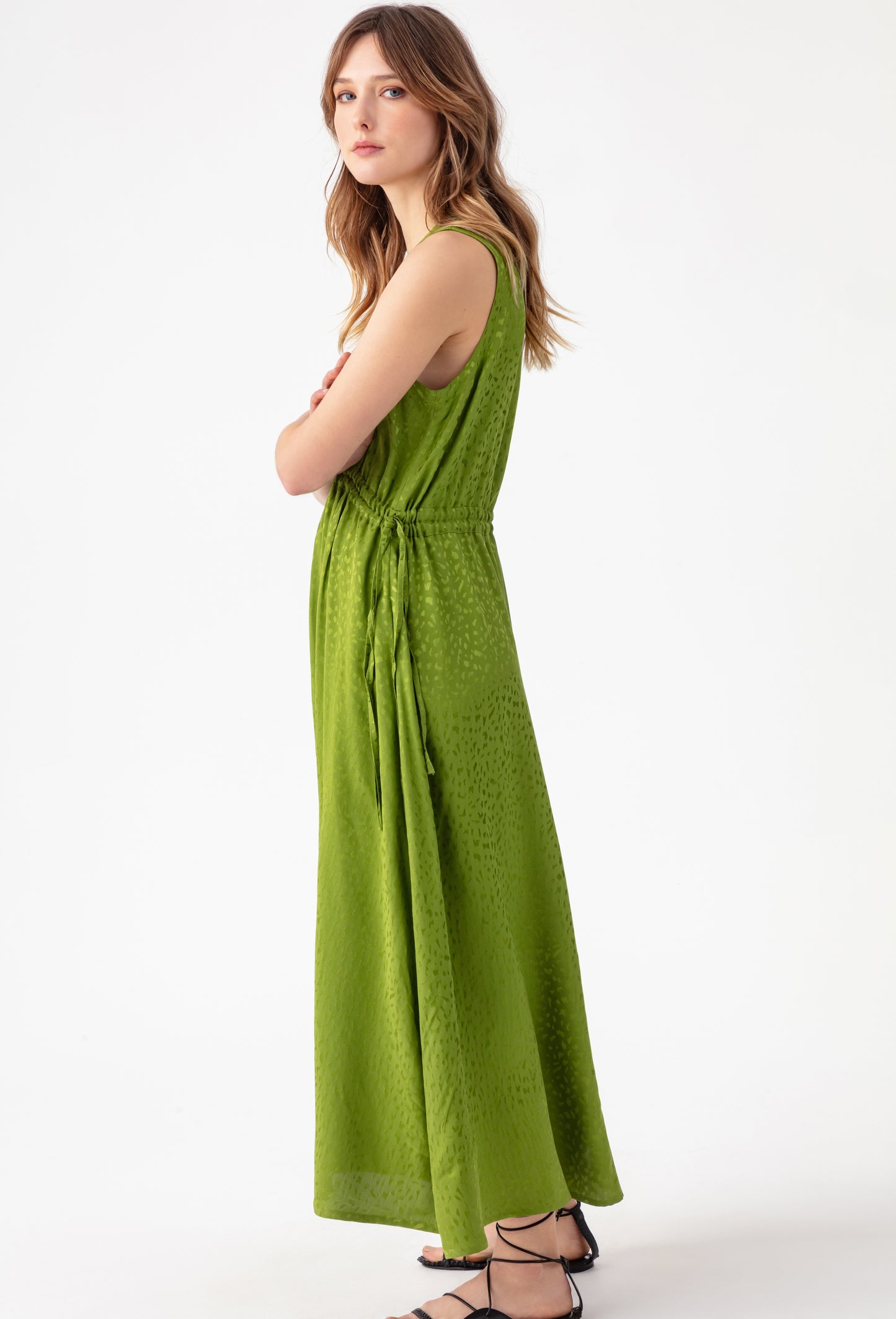 Robe longue verte Mika 3