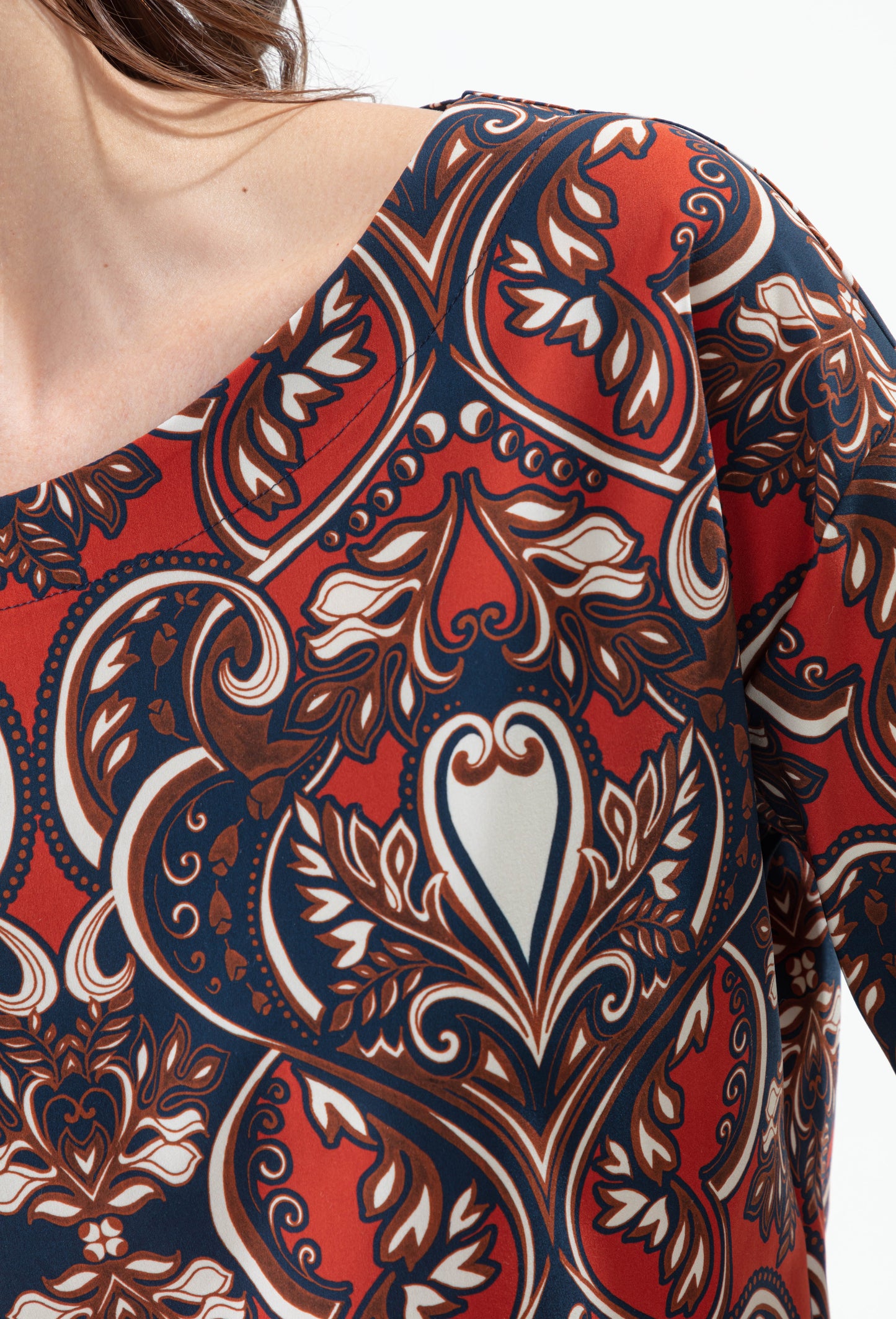 Tee-shirt manches longues Margot imprimé baroque 2