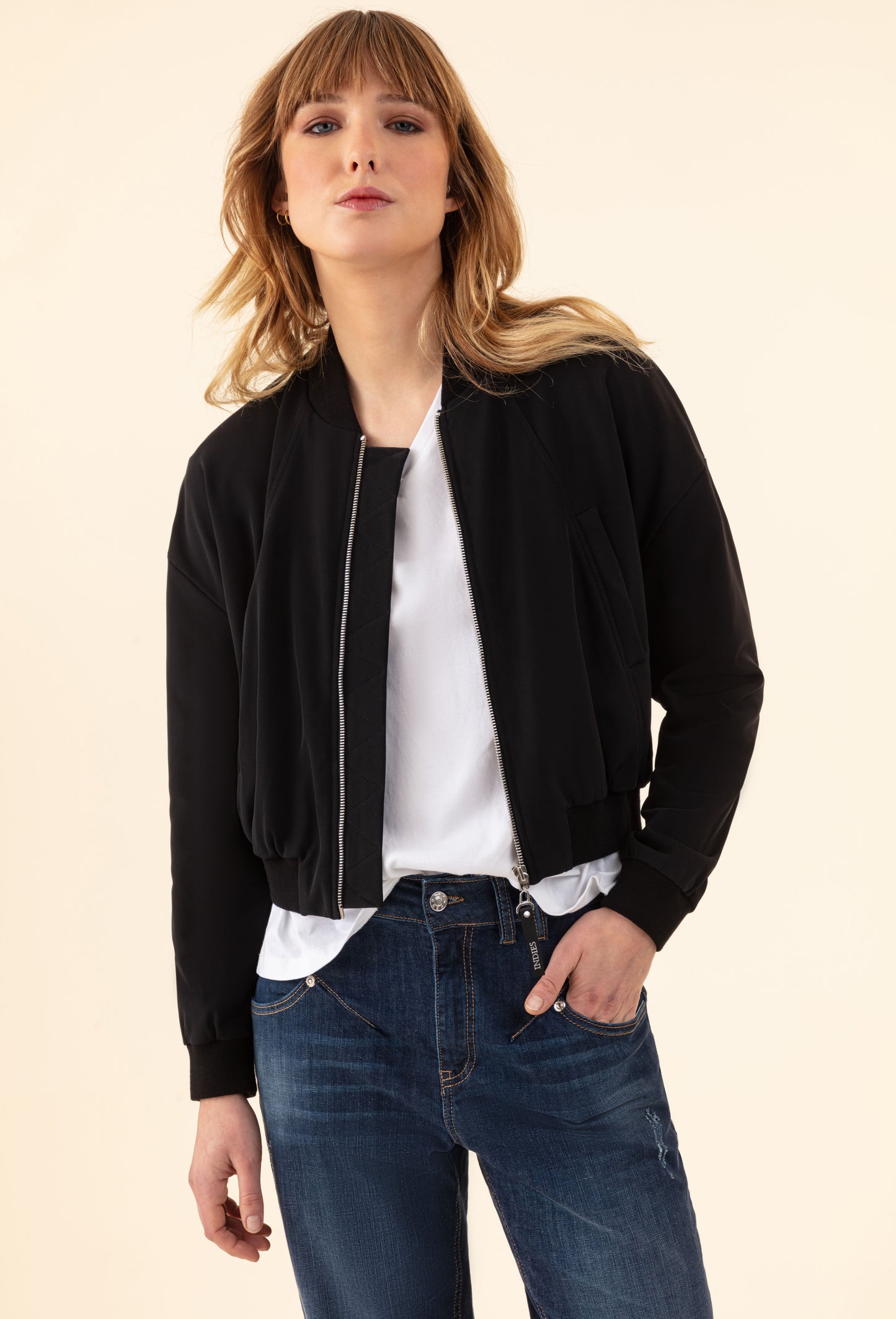 Blouson Briston noir en jersey technique 1