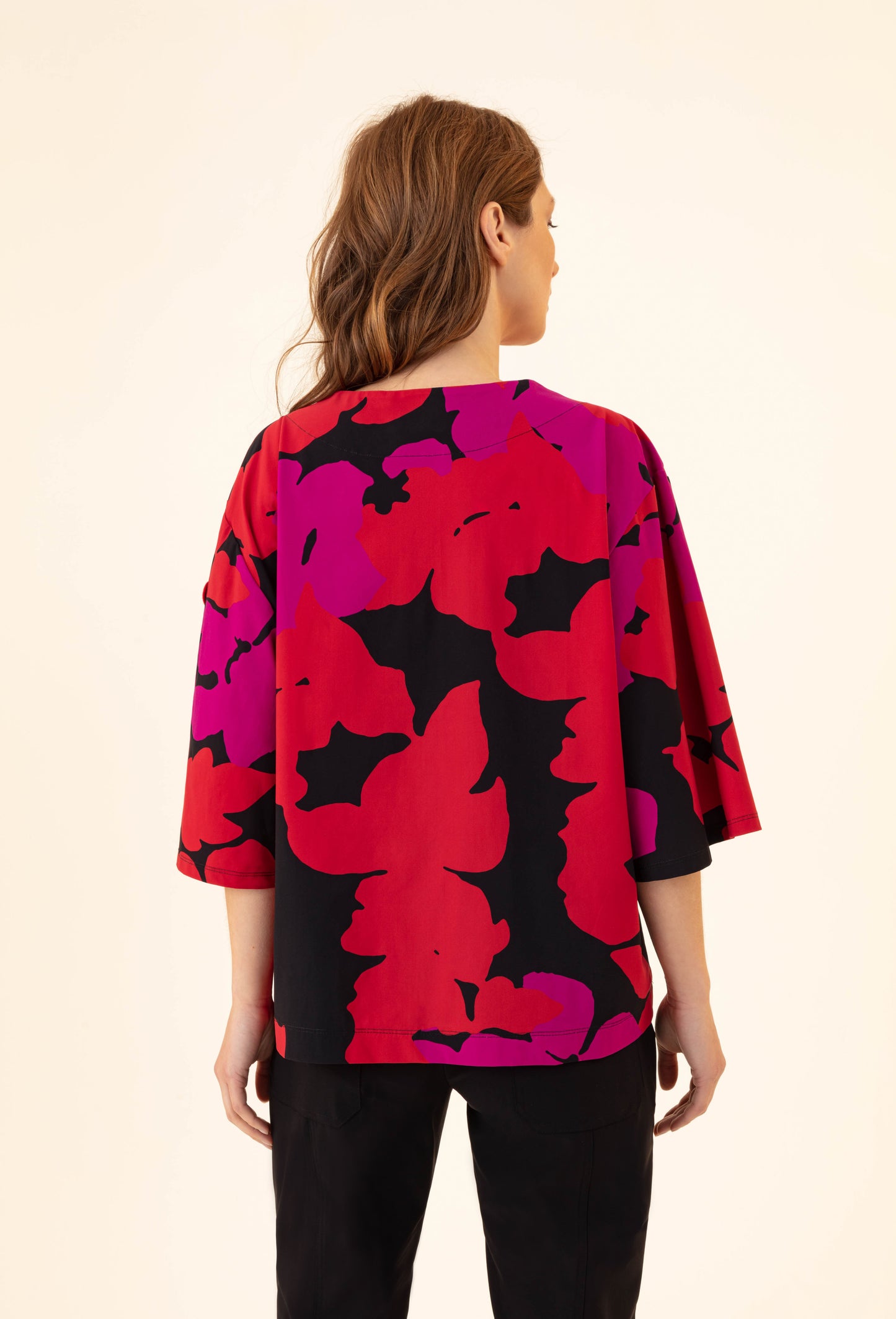 Top Harper en jersey technique imprimé fleuri 2