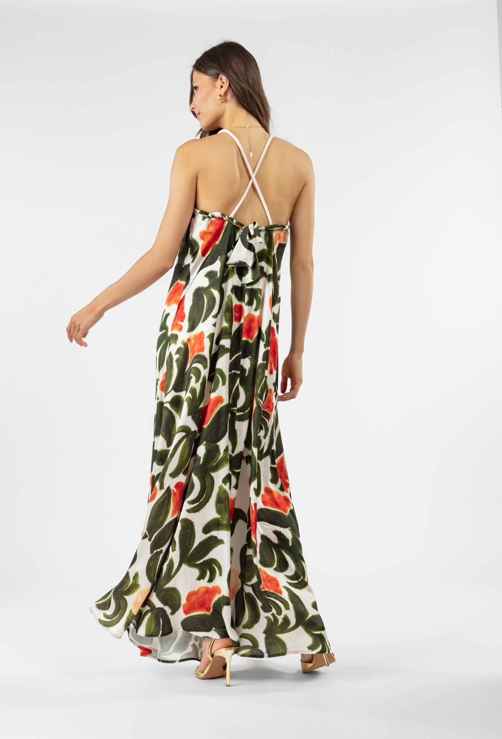 Robe longue Demie imprimée 4