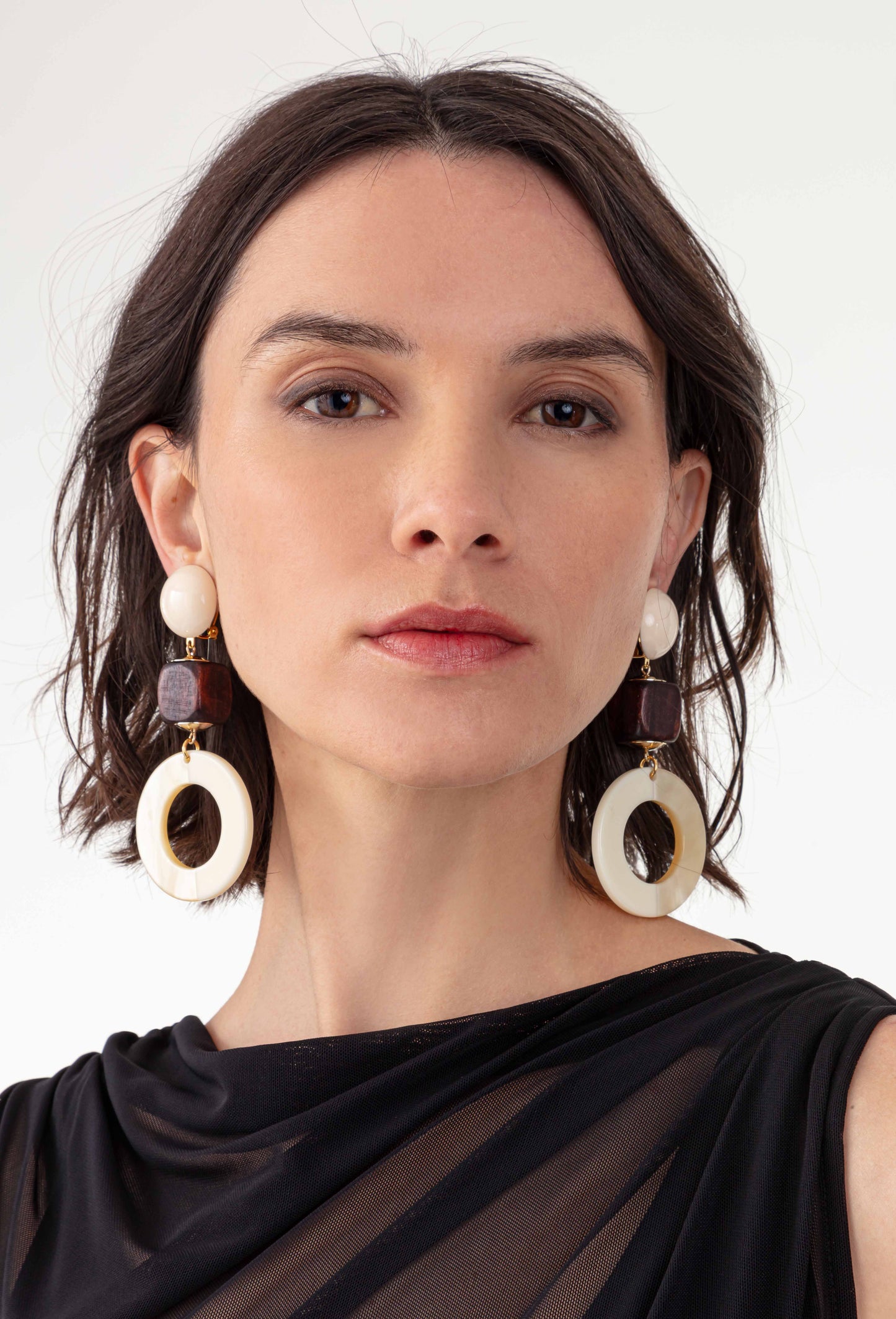 Boucles d'oreilles Moka 1