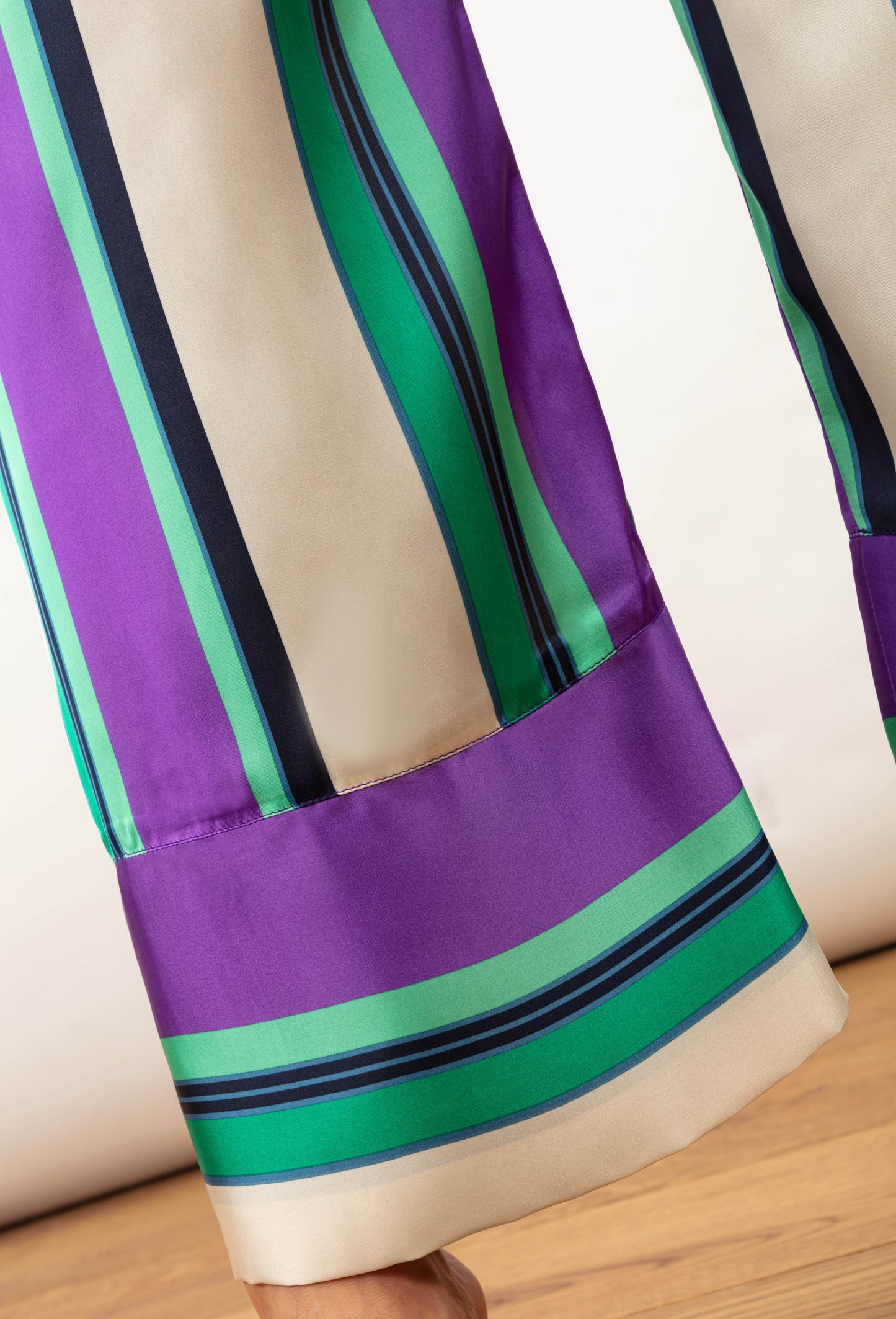 Pantalon Lorenzo imprimé rayé 5