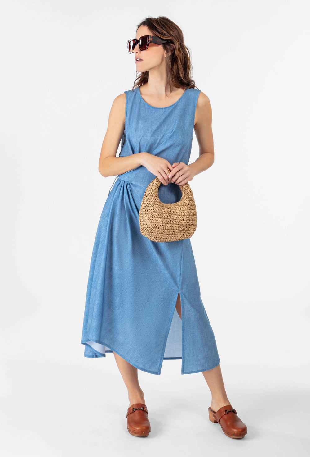 Robe Clem en jersey technique denim 5