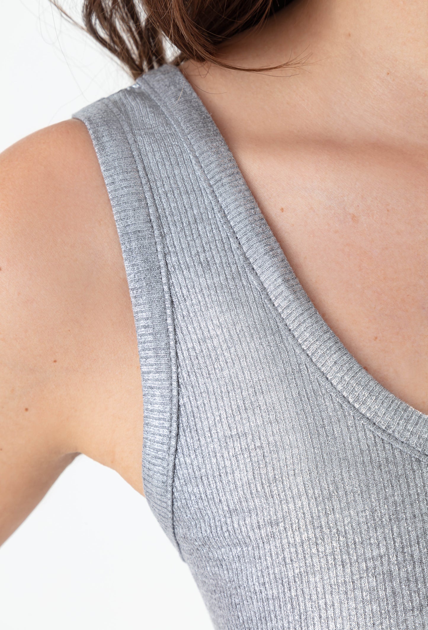 Débardeur Haimi argenté silver 2