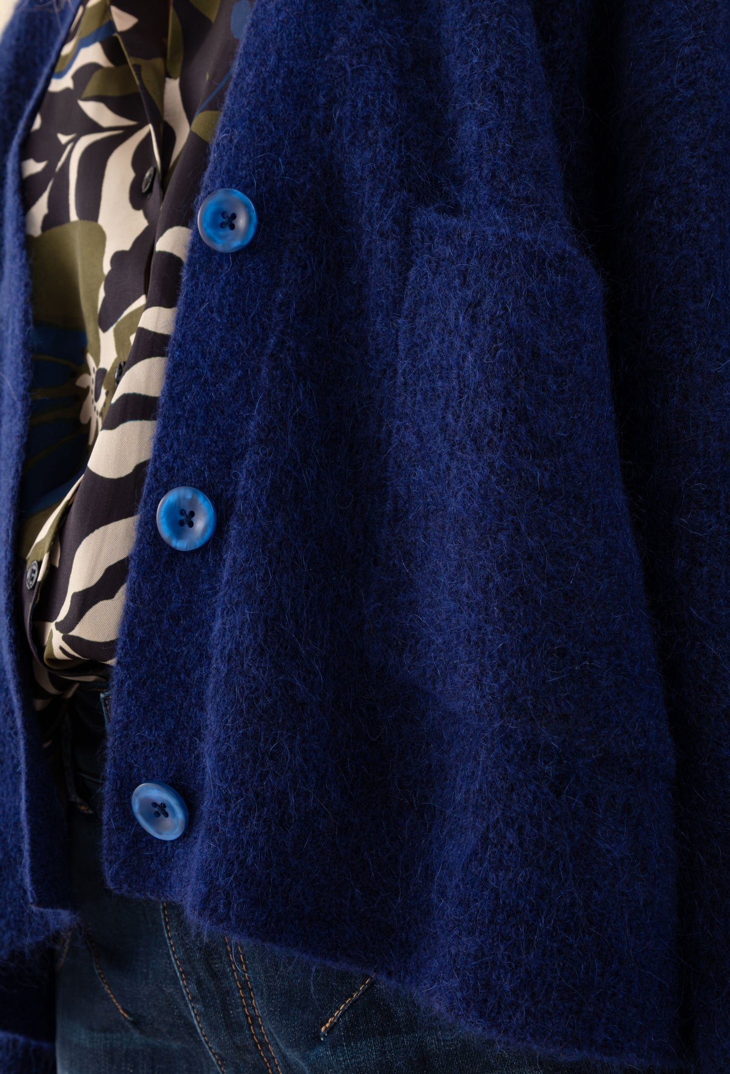 Gilet Bonnie marine 66% laine 4