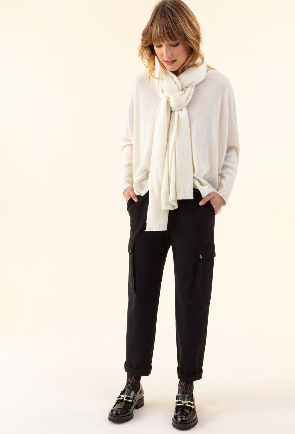 Pantalon Aurora noir en jersey technique 1