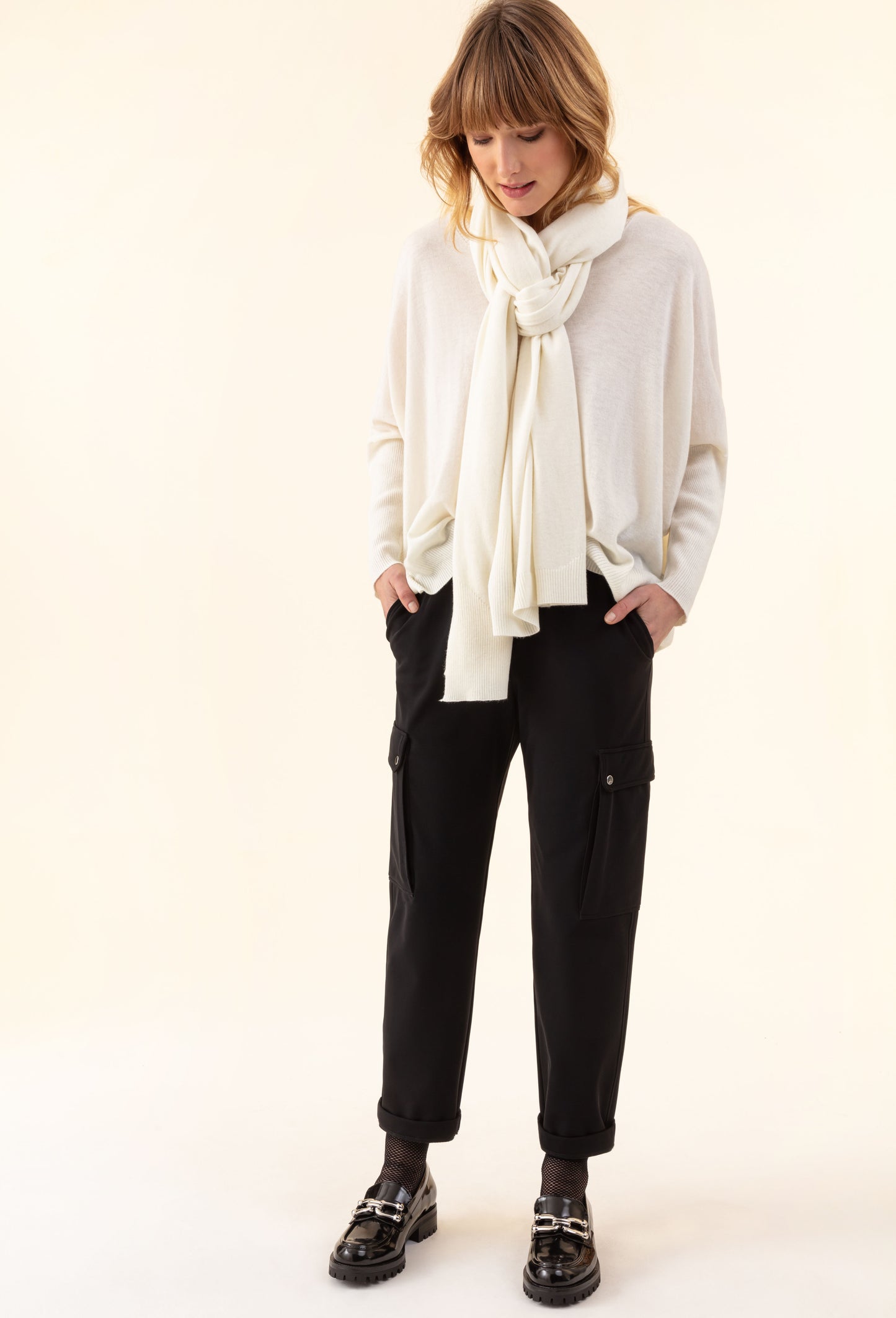 Pantalon Aurora noir en jersey technique 1