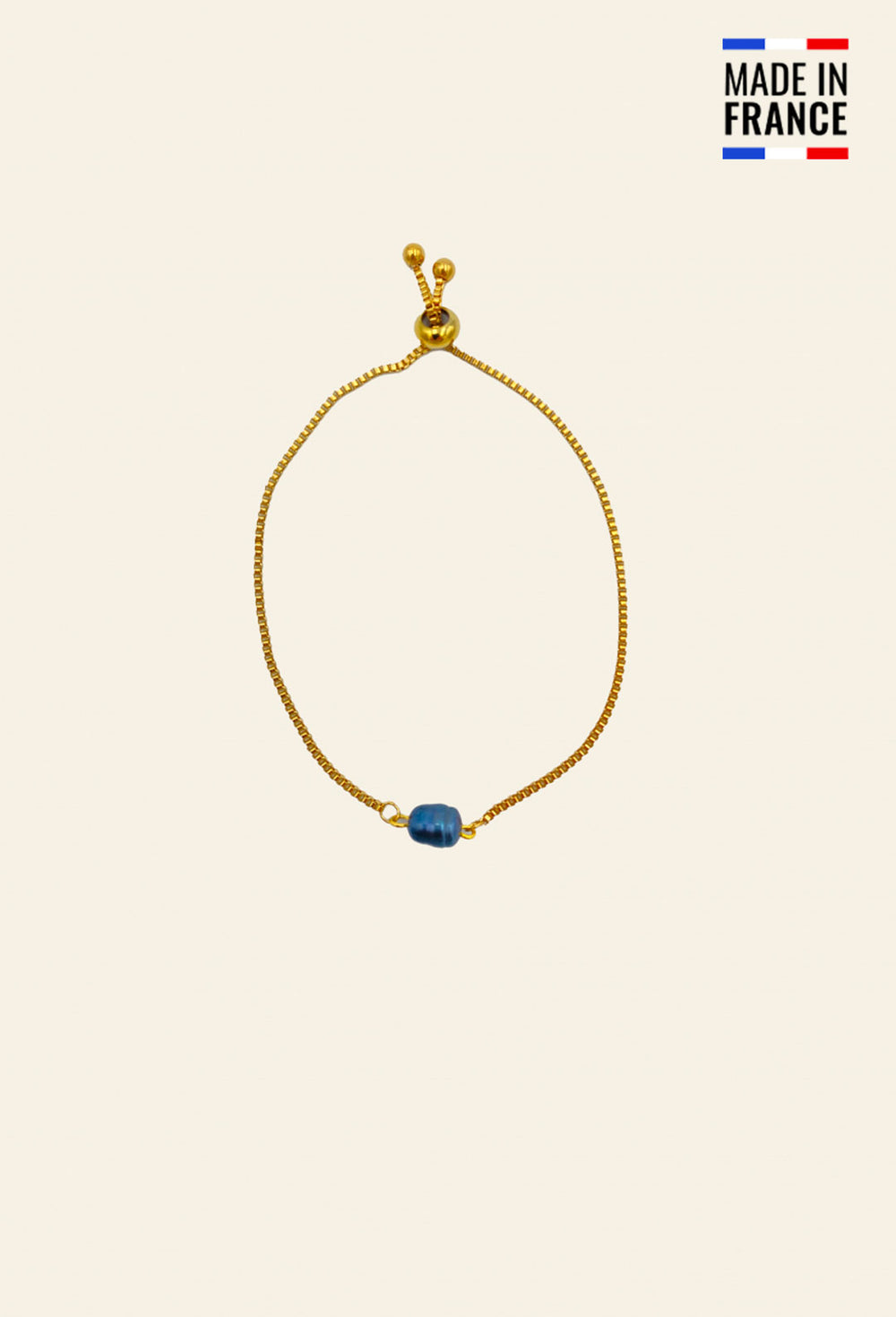 Bracelet Tramontane Perle Bleue 1