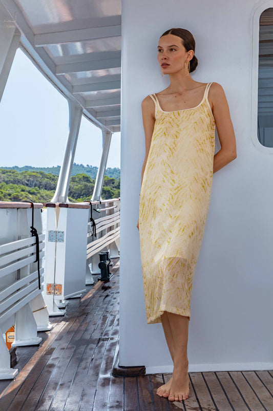 Robe midi Olivia à sequins 1