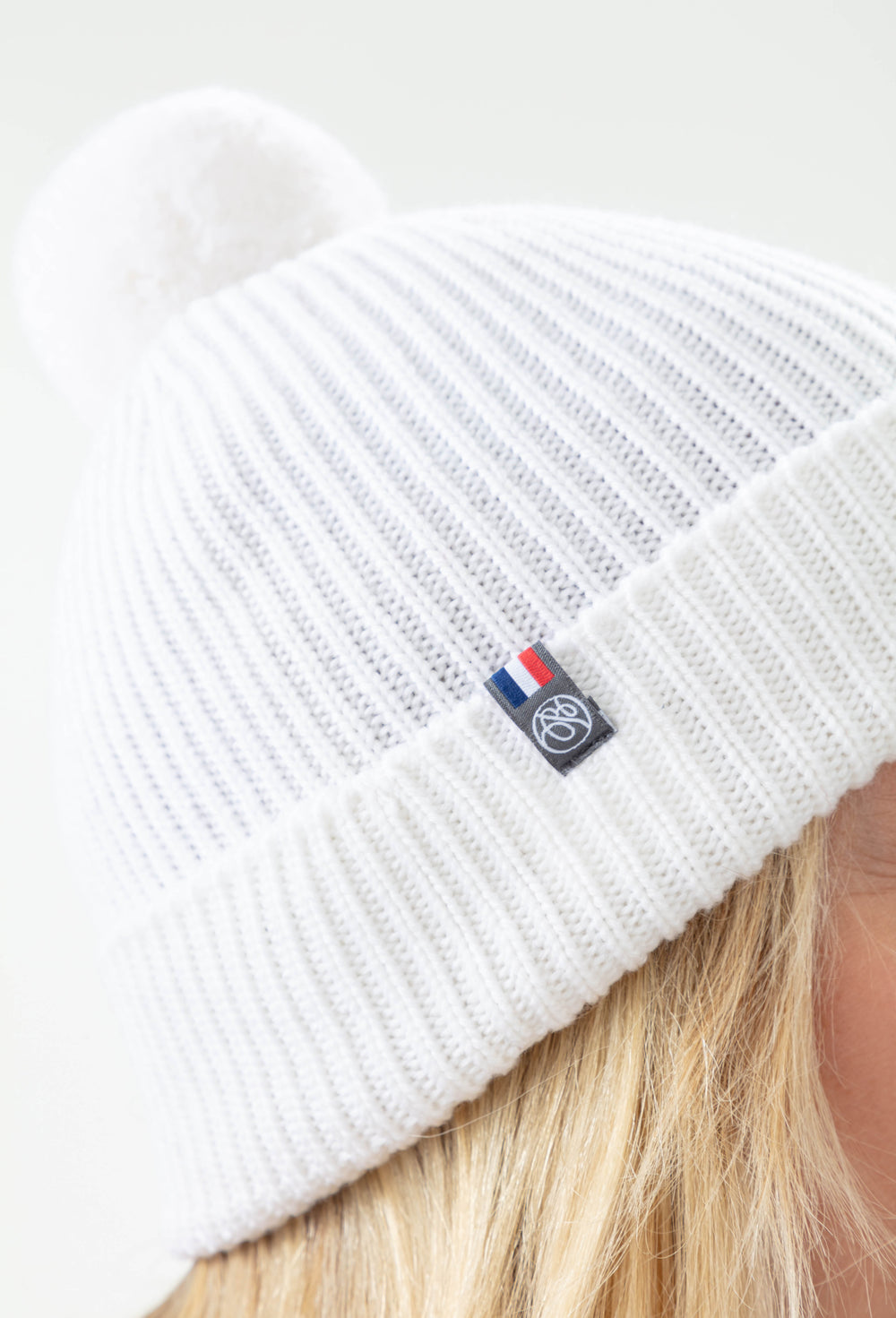 Bonnet Perrine écru 100% laine 2