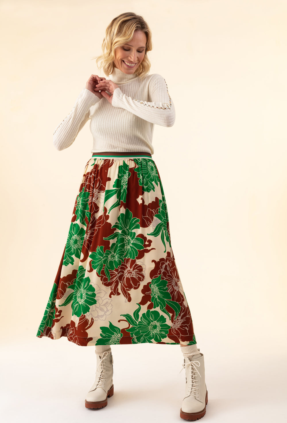 Jupe Leonard  imprimé fleuri 1