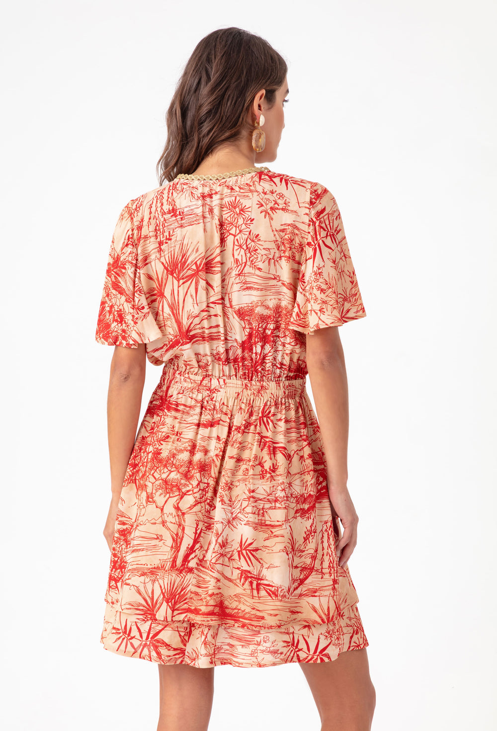 Robe courte Jade à imprimé 5