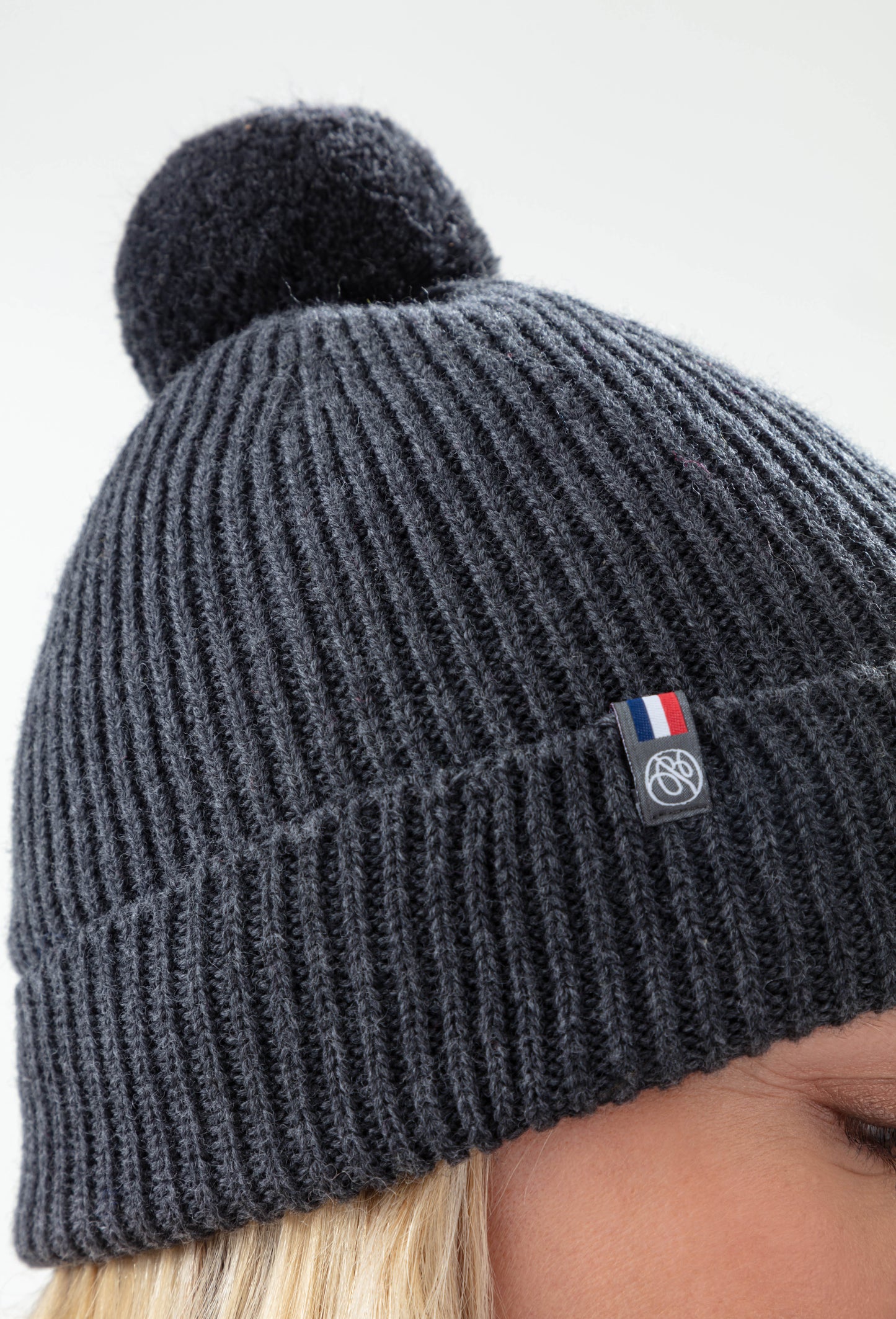 Bonnet Perrine gris 100% laine 3