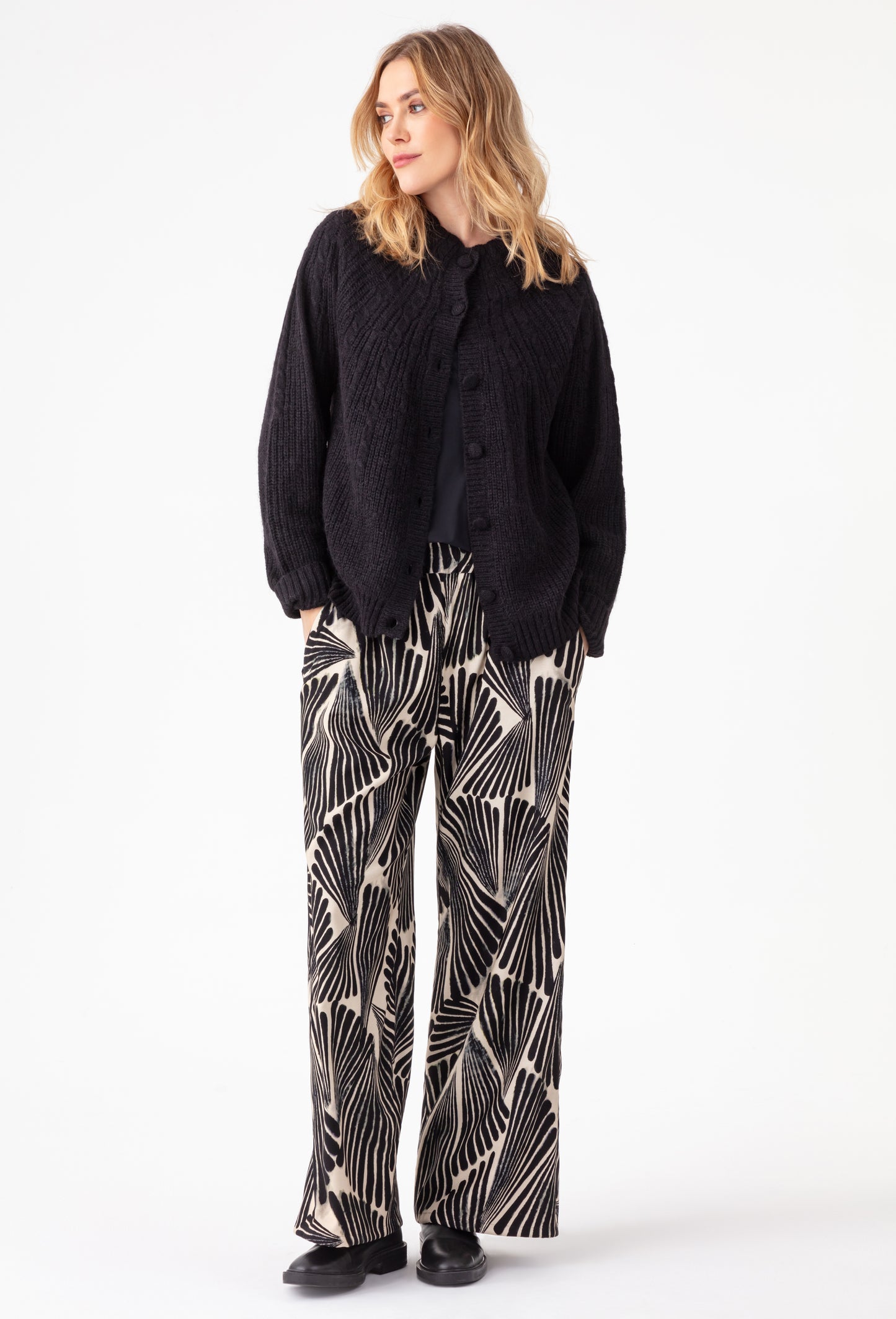 Gilet Elise noir en alpaga 4